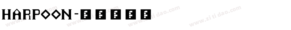 Harpoon字体转换