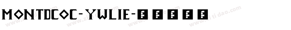 Montdcoc-ywL1e字体转换