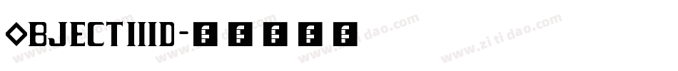 Object3D字体转换