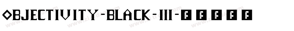 objectivity-black-3字体转换
