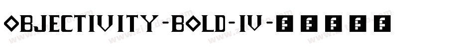 objectivity-bold-4字体转换