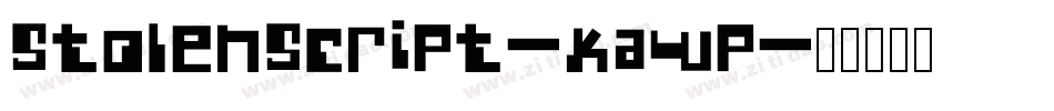 Stolenscript-KAwp字体转换
