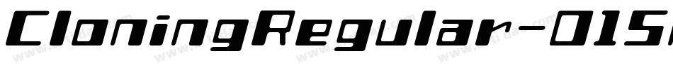 CloningRegular-O15A字体转换