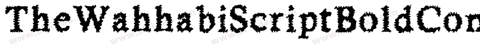 TheWahhabiScriptBoldCondAlt-9AwL字体转换