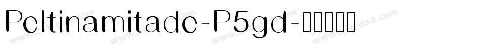 Peltinamitade-P5gd字体转换