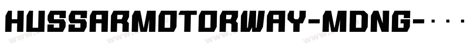 HussarMotorway-mDnG字体转换