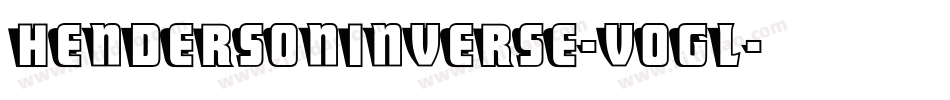 HendersonInverse-v0gL字体转换