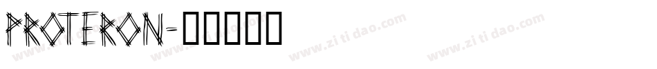PROTERON字体转换