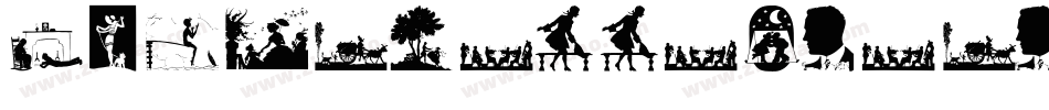 Silhouettenpeople-pgAR字体转换