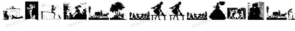 Silhouettes-from-Poser-LT字体转换