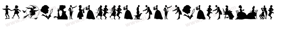 Silhouettenpeople-pgAR字体转换