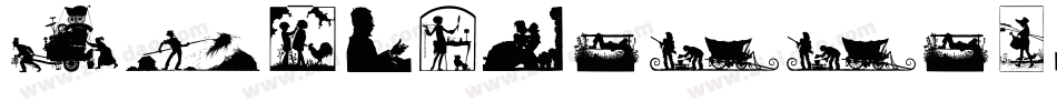 Silhouettenpeople-pgAR字体转换