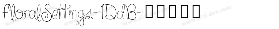 FloralSettings-1DdB字体转换