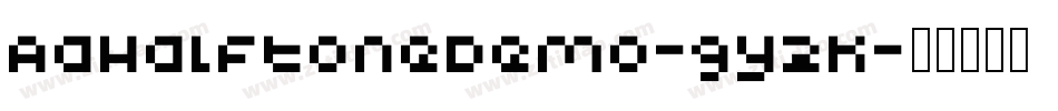 AaHalftoneDemo-9y2K字体转换