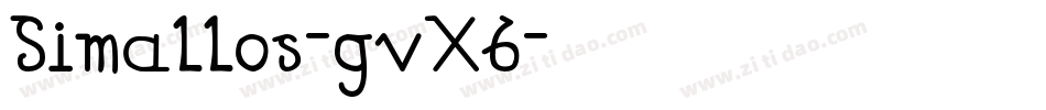 Simallos-gvX6字体转换
