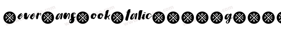 SeverSansBookItalic-1GGDg字体转换