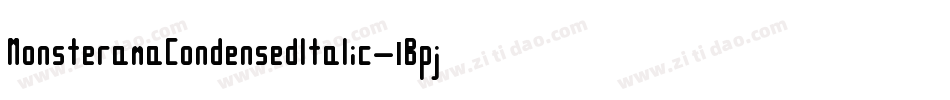 MonsteramaCondensedItalic-1Bpj字体转换