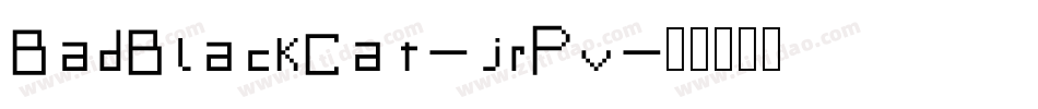 BadBlackCat-jrPv字体转换