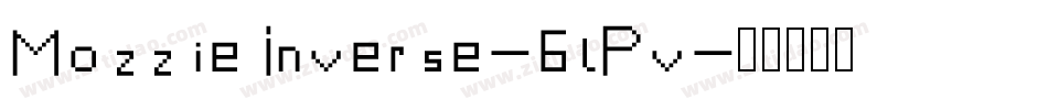 MozzieInverse-6lPv字体转换