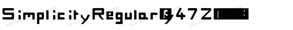 SimplicityRegular-y47Z字体转换