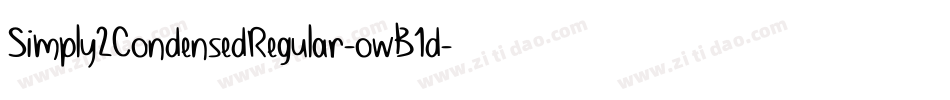 Simply2CondensedRegular-owB1d字体转换