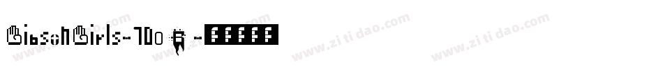 GibsonGirls-1D0B字体转换