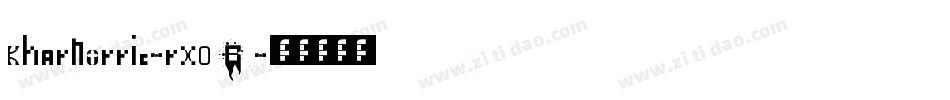 Kharnorric-rx0B字体转换 Kharnorric-rx0B字体转换