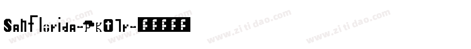 Sanflorida-PKO1r字体转换