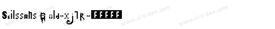 SeilssansBold-xJ1R字体转换