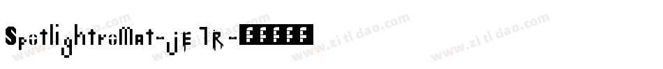Spotlightromat-jE1R字体转换