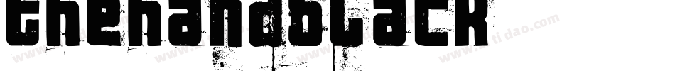 thehandblack字体转换