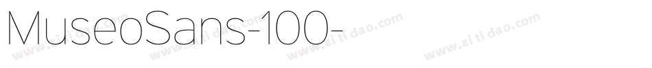 MuseoSans-100字体转换