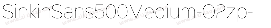 SinkinSans500Medium-O2zp字体转换