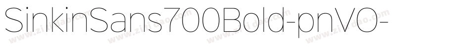 SinkinSans700Bold-pnVO字体转换