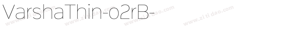 VarshaThin-o2rB字体转换