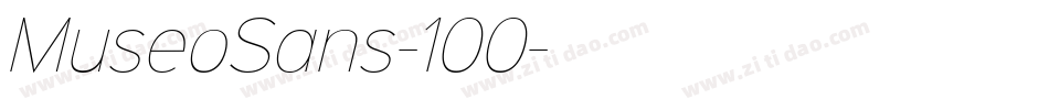 MuseoSans-100字体转换