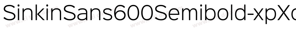 SinkinSans600Semibold-xpXq字体转换