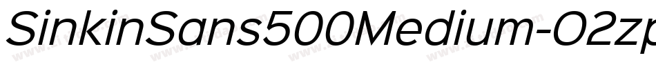 SinkinSans500Medium-O2zp字体转换