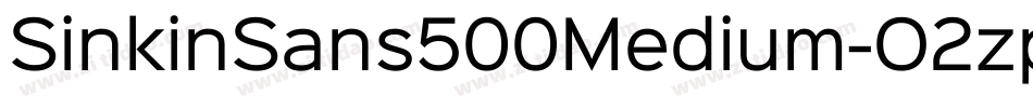 SinkinSans500Medium-O2zp字体转换