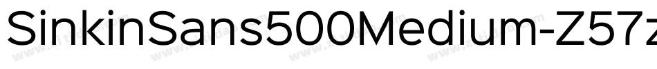 SinkinSans500Medium-Z57z字体转换