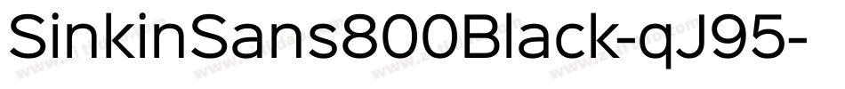 SinkinSans800Black-qJ95字体转换