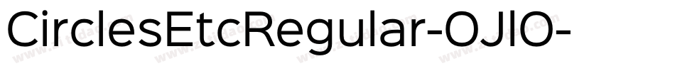CirclesEtcRegular-OJlO字体转换