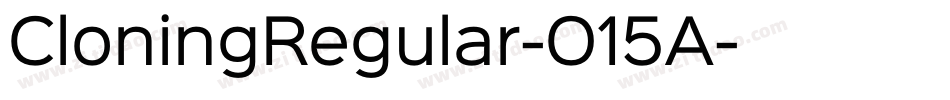 CloningRegular-O15A字体转换