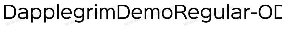 DapplegrimDemoRegular-ODop字体转换