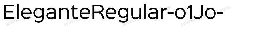 EleganteRegular-o1Jo字体转换