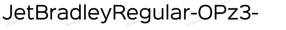 JetBradleyRegular-OPz3字体转换
