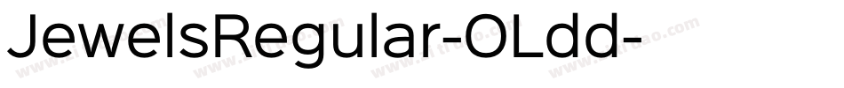 JewelsRegular-OLdd字体转换