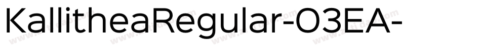 KallitheaRegular-O3EA字体转换