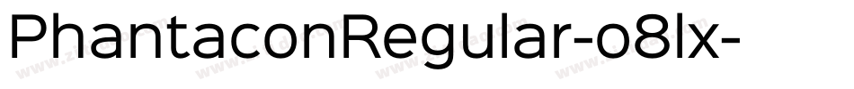 PhantaconRegular-o8lx字体转换