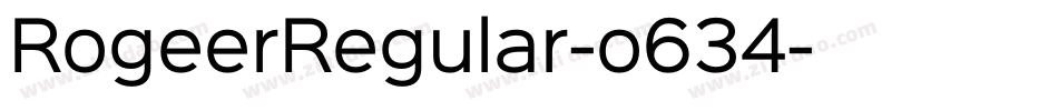 RogeerRegular-o634字体转换